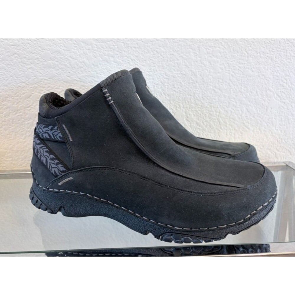 Teva 6739 Tusayan Chelsea Boots Mens 10 Black Leather Hiking Slip-On Ankle
